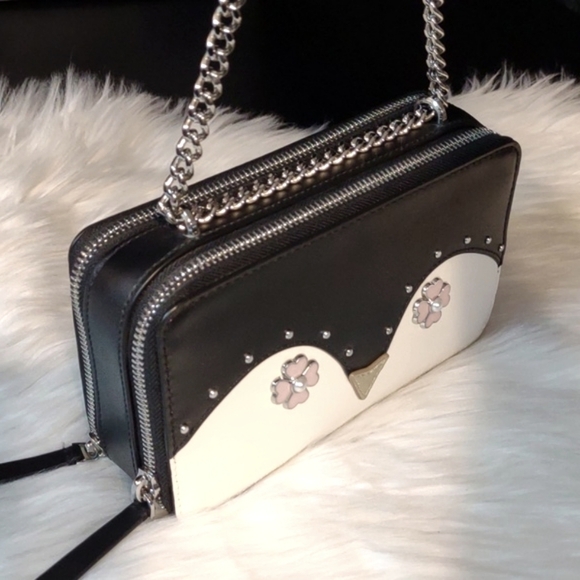 ❤️ Relisted Kate Spade Frosty Penguin Chain Strap Purse - Picture 7 of 15